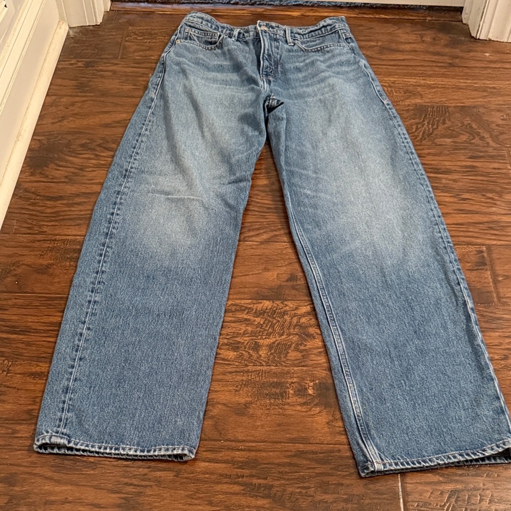 Good American Good Barrel Relaxed Wide Tapered Jean